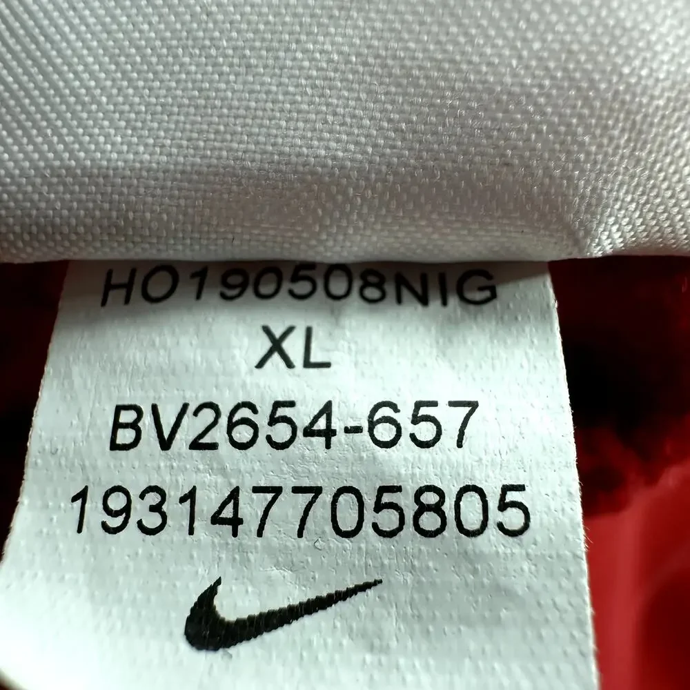 Nike Sportswear Club Fleece Hoodie Drawstring Oversized Logo Pocket Red XL